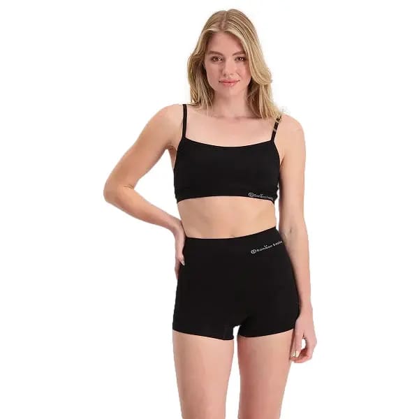 Bamboo Basics Dames Bamboe Seamless Light Control Boxershorts Stella (2-pack) - Zwart - Ondergoed Dames - Boxershort Dames - Maat S