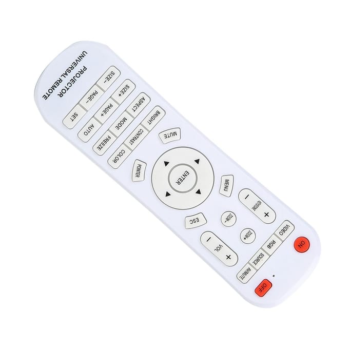 Télécommande Blanche de Remplacement pour Projecteur blanc
