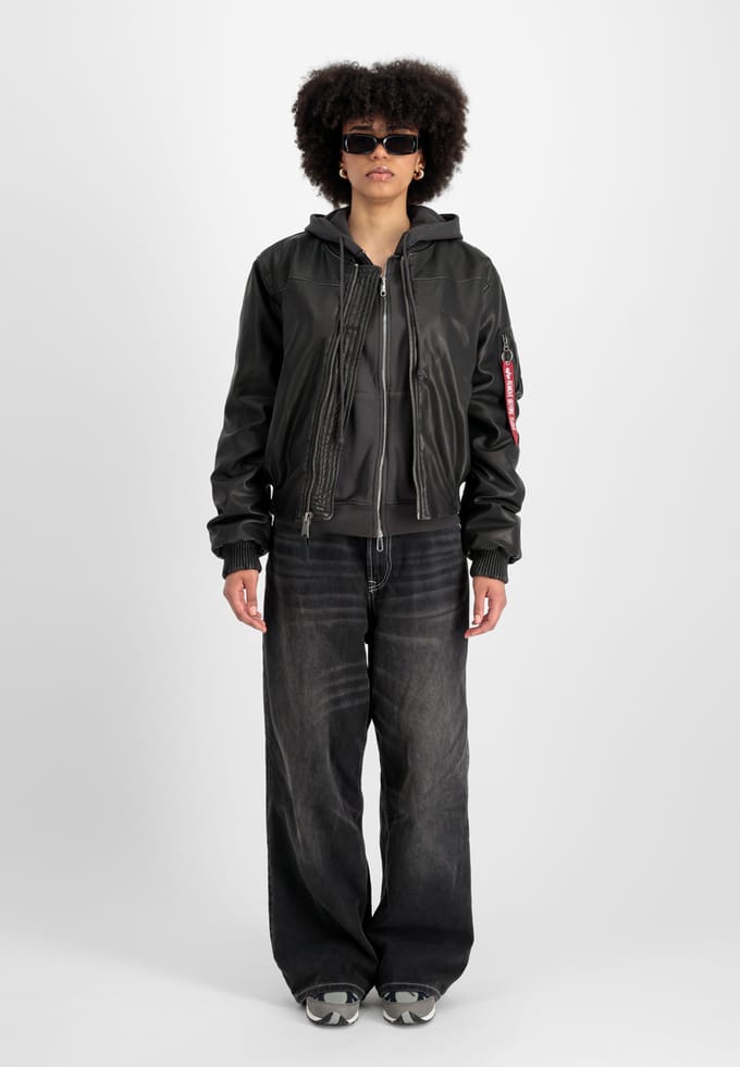 Leren jas voor vrouwen Alpha Industries MA-1 FL Vintage
