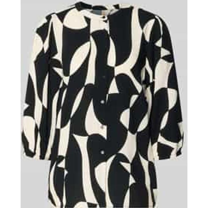 regular fit blouse van viscose met 3/4-mouw model 'CHANISE'