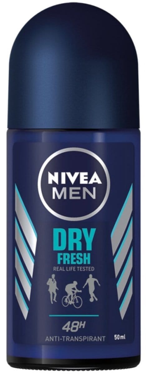 NIVEA Men Deodorant Roller Dry Fresh - 3 x 50 ml - Voordeelverpakking