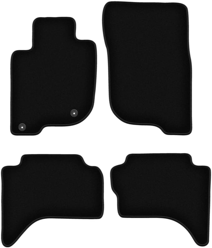 BASIC zwarte veloursmatten voor: Fiat Fullback off-road (2015-)