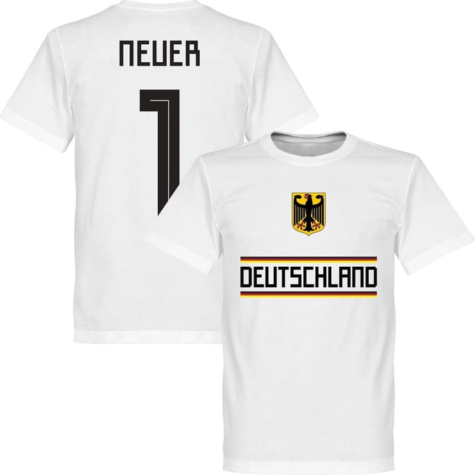 Duitsland Neuer 1 Team T-Shirt - Wit - L