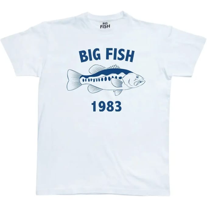 zwart bass logo t-shirt Big Fish