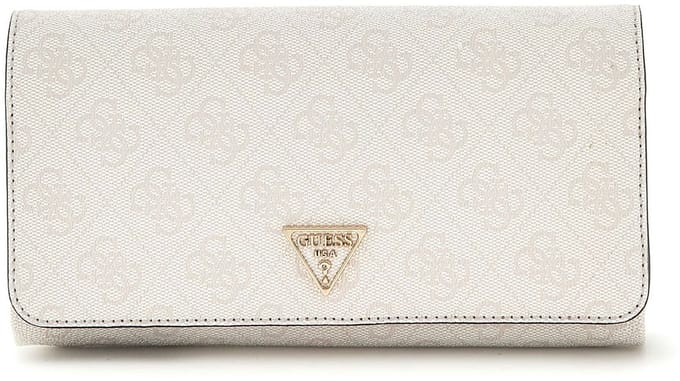 GUESS Schoudertas Noelle II Xbody Flap Organizer White Logo Wit