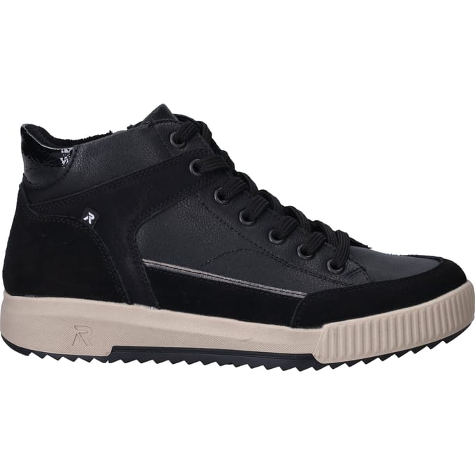 Rieker Sport Veterschoenen - Dames - Zwart - Maat:37