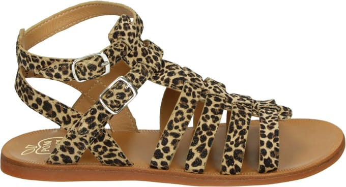 Pom d'Api - PLAGETTE GLADIATOR - SandalenMeisjesKindersandalen - Kleur: Bruin - Maat: 33