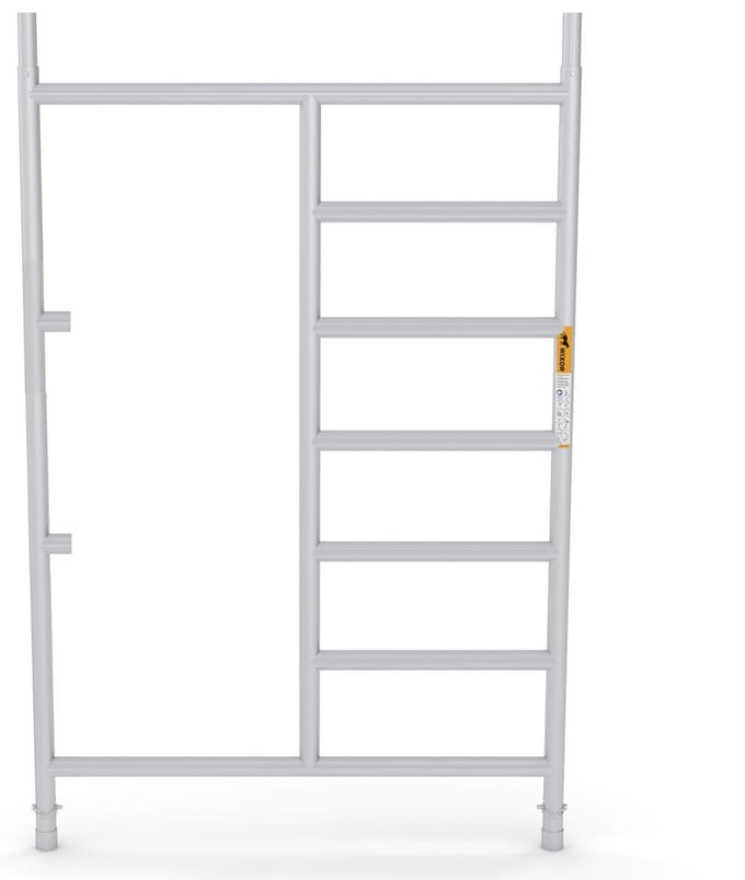 Wixor doorloopframe 135 | links/rechts | steigerframe | steigeronderdeel | met klemhouders | frame | steiger | aluminium