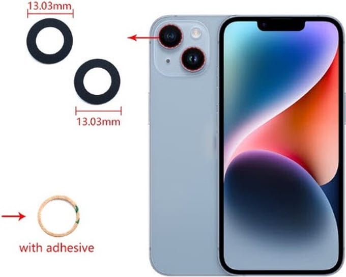 Camera Lens voor iPhone 14 - 14 plus, 15 15 Plus set van 2