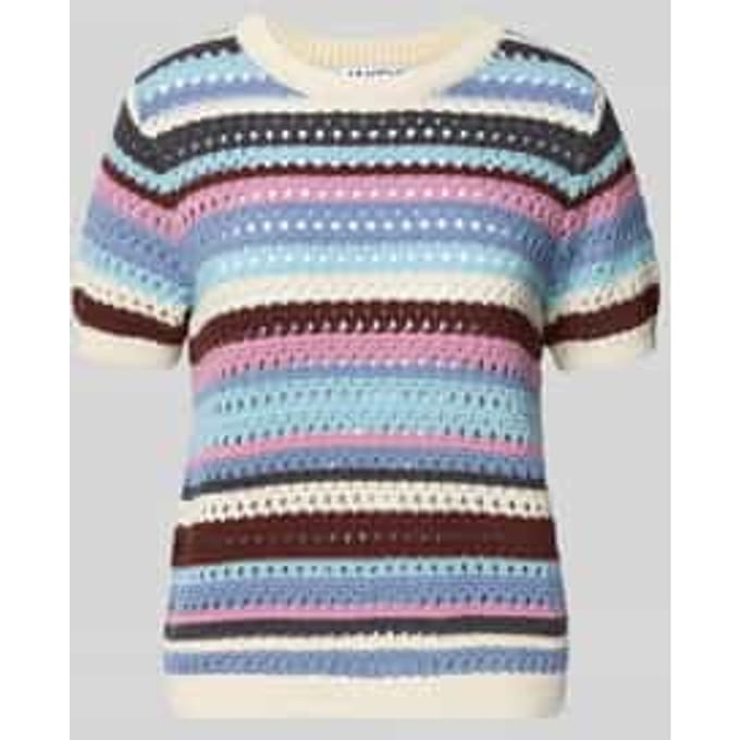 Gebreid shirt met ajourpatroon