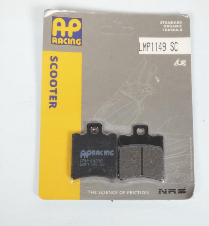 Plaquette de frein AP Racing pour Scooter Italjet 80 Formula 1994 à 2000 arrière Neuf