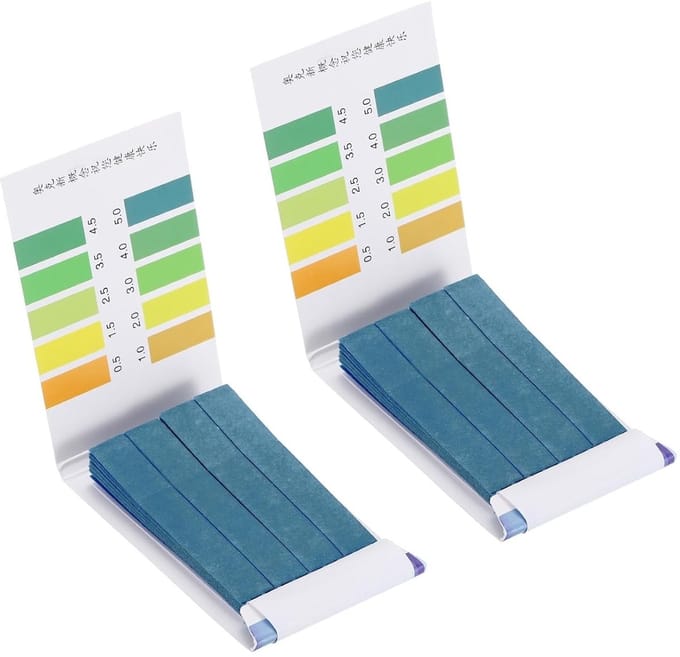 PH Test Strips 0.5-5 voor Water, Voedsel en Bodem - 80 Indicator Papers voor Alkaline en Zuur Testen
