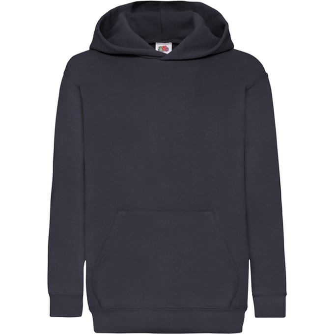 Fruit of the Loom Lichtgewicht Hoodie Kinderen/Kinderen (Deep Navy)
