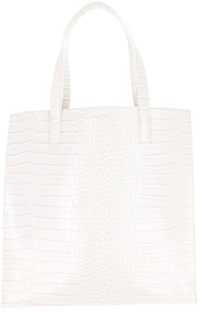 Ted Baker schoudertas Wenella Croc Effect Icon Bag Ivory crème