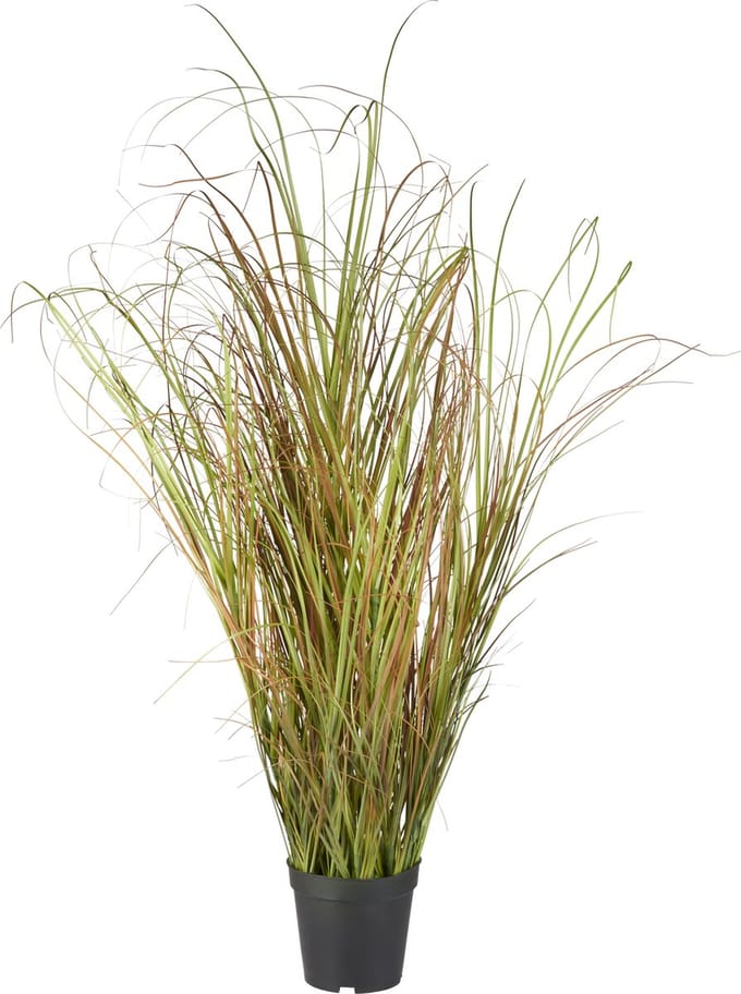 Kunstplant Siergras roodgroen H122cm - HTT Decorations kunstplanten