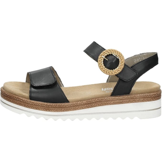 Remonte -Dames - zwart - sandalen - maat 36