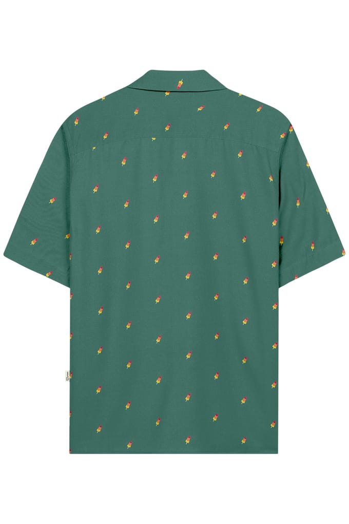 A-DAM Woven Shirt Rocket Smoke Pine Maat: M | Casual Overhemden Outlet | Heren | Groen