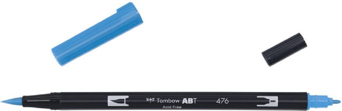 Tombow ABT Dual Brush Pen 476 cyan
