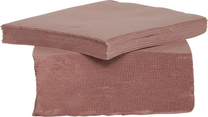 Cosy&Trendy For Professionals Servet - 25 cm - Papier - Bruin - Set-40