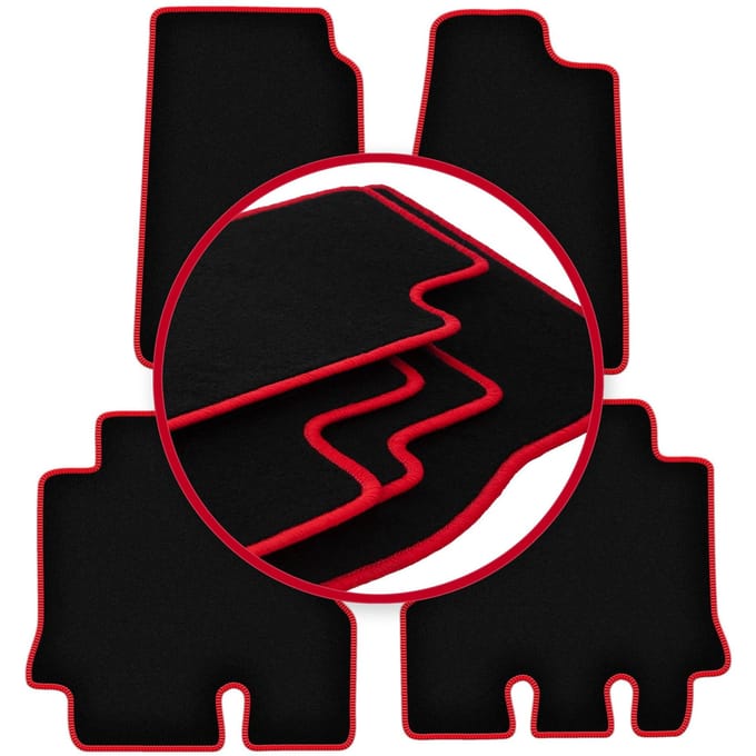 CARLUX-RED automatten voor: Jeep Wrangler III JK off-road (2006-2017)