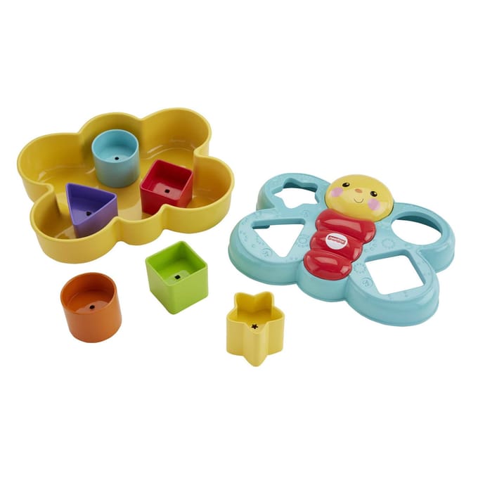 Fisher Price Vlinder vormenstoof Grijp- en bijtspeelgoed