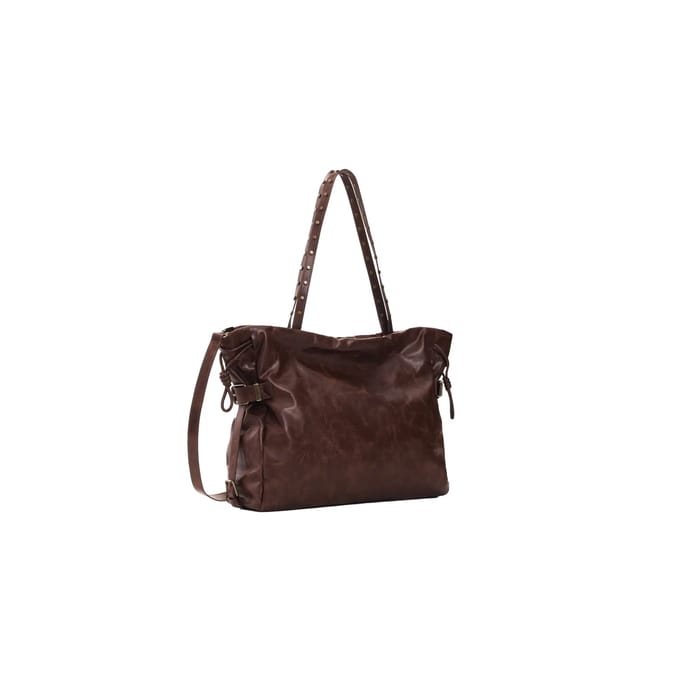 Desigual shopper schoudertas Galaxy Lifta 2.0 Shopping Bag Chocolate donkerbruin