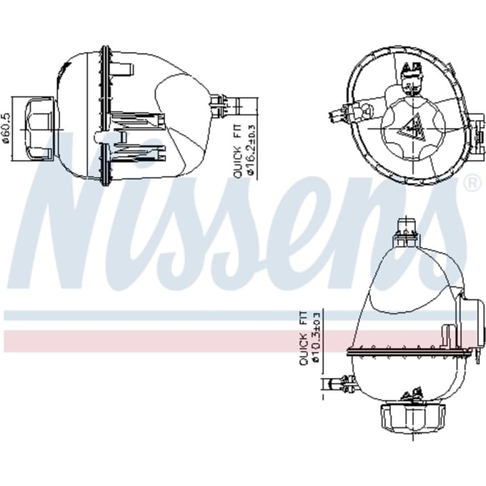 Expansievat, koelvloeistof NISSENS 996317