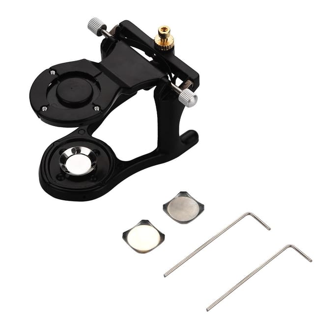 Tandtechnisch Laboratorium Gereedschap Verstelbare Volledige Mond Koperplating Prothese Tanden Articulator black
