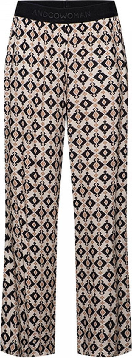 &Co Women broek Annet Kelim - Biscuit