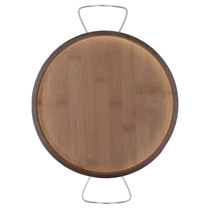 Ronde Arm Bekerhouder Dienblad Opvouwbaar Draagbaar Multifunctioneel Antislip Fauteuil Organizer Hout Bank brown