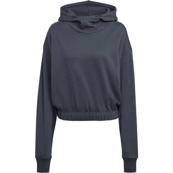 Dames sweatshirt met korte capuchon adidas Studio Lounge
