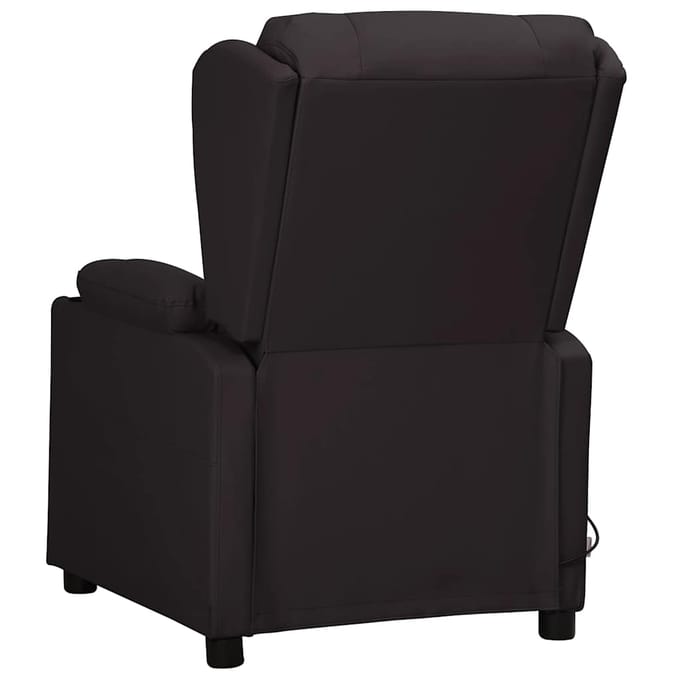 vidaXL - Massagestoel - kunstleer - zwart