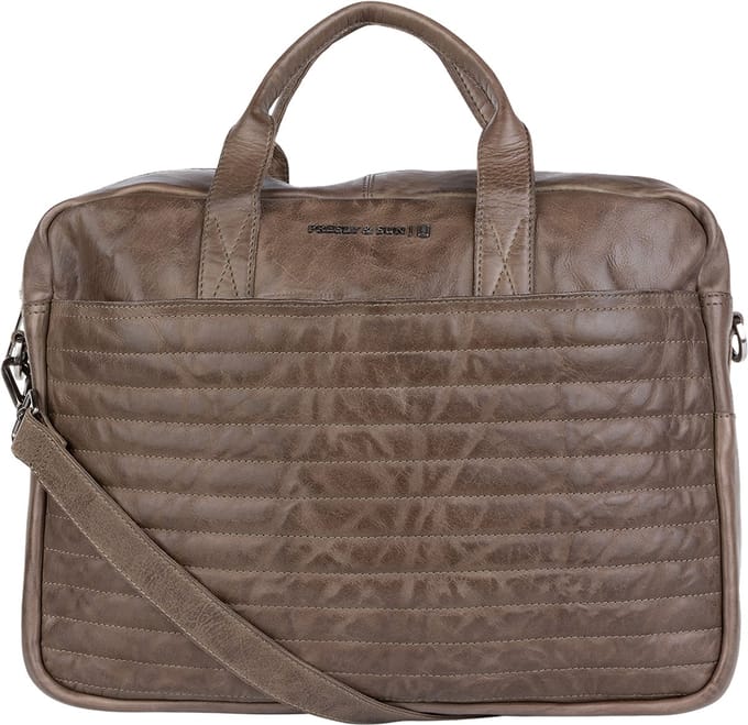 Presly & Sun Heren - Leren tas - Olive
