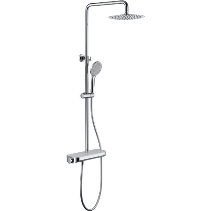 Luzzo® Varese Regendouche Thermostaat Met planchet -Chroom/Wit