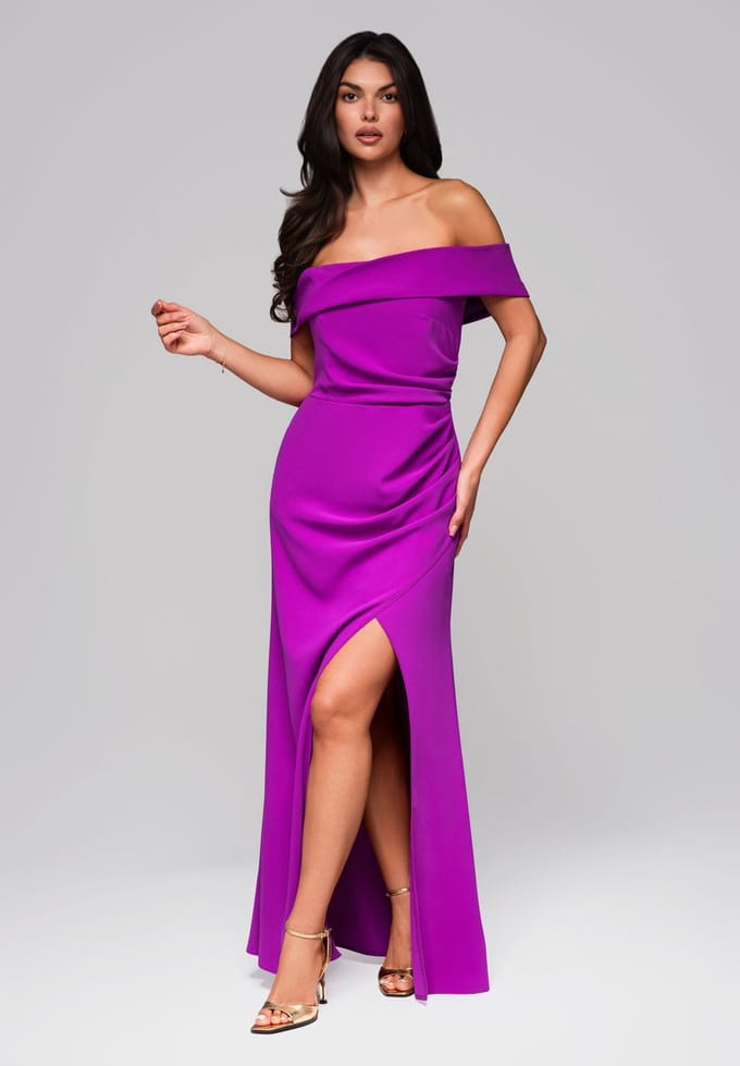 LARICA Jurk - Rits - Jurk Violet S