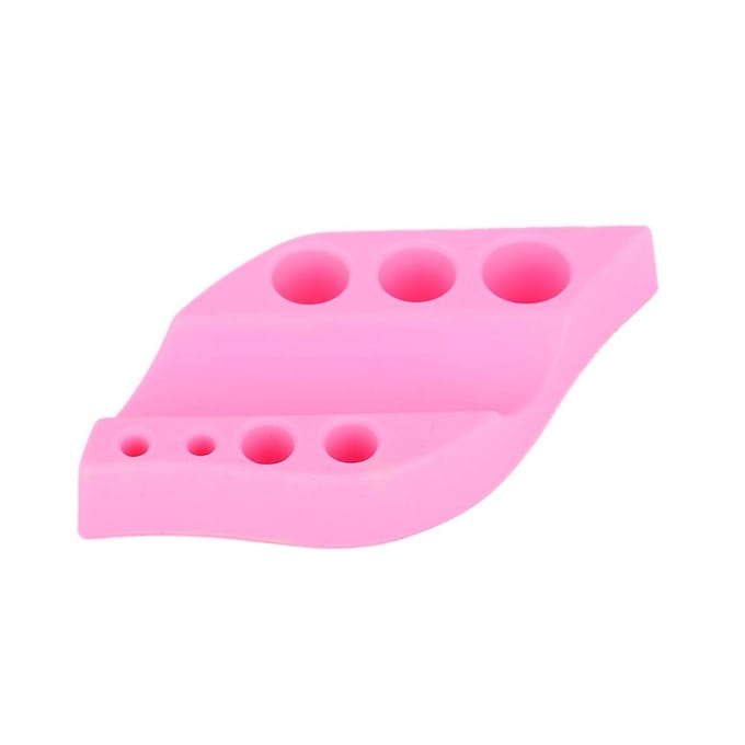 Multi functional Silicone Microblading Pen Rack Tattoo Ink Pigment Cup Holder Stand Pink roze