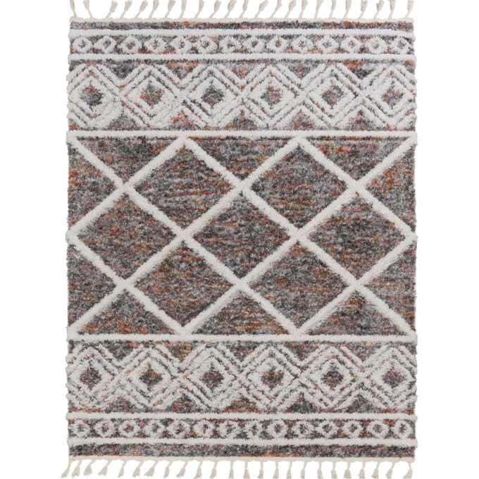 Hoogpolig tapijt Mendoza multicolor 140x200 cm