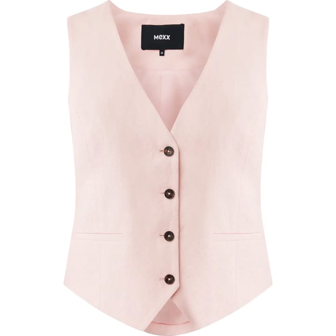 Linnen gilet voor dames Mexx