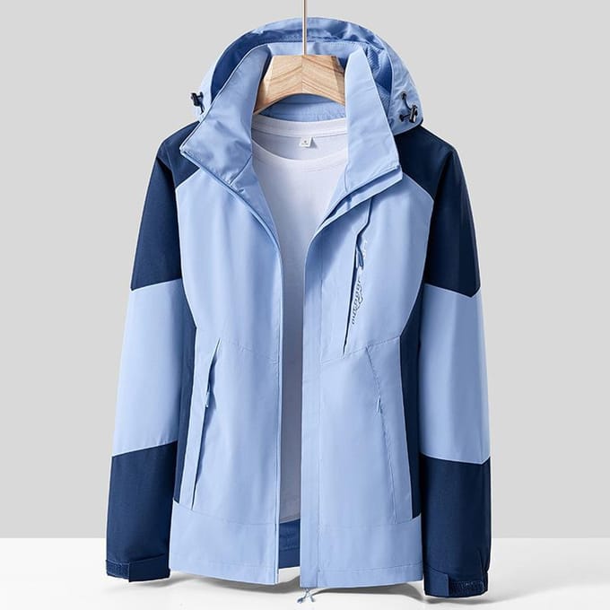 Dames Lente en Herfst Dunne Bergbeklimjas Effen Kleur 3XL gray