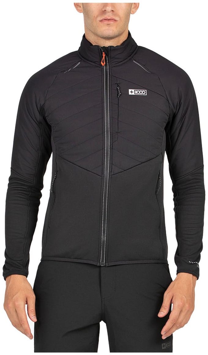 +8000 Ned Fleece Met Volledige Rits Zwart S Man