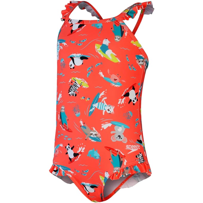 1-delig zwempak voor babymeisjes Speedo Dig Frill Thinstr