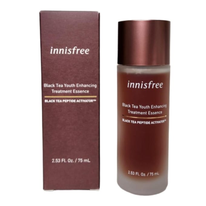 Innisfree Black Tea Youth Enhancing Treatment Essence 75ml brown