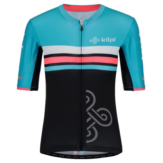 Kilpi Corridor Korte Mouw Wielertrui Blauw,Zwart 34 Vrouw