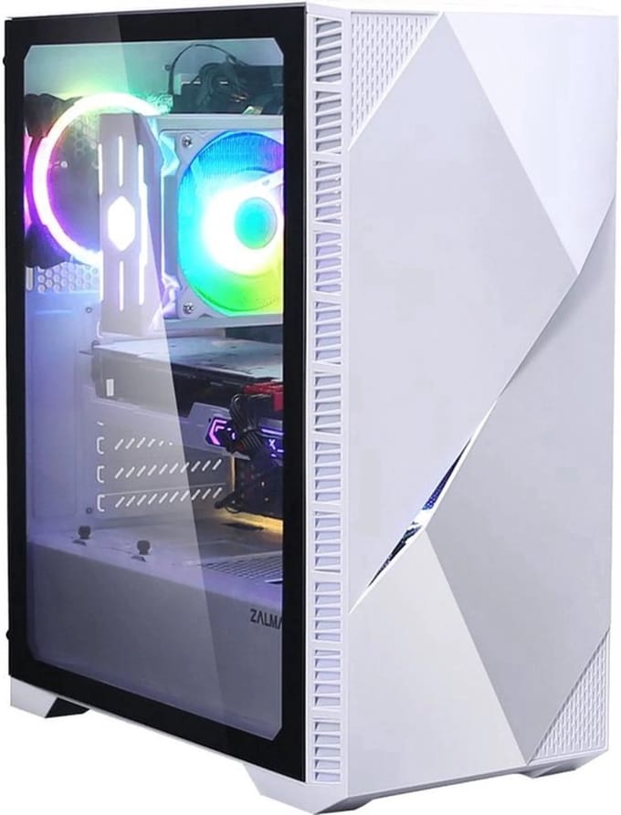 Intel Core i7-12700 Game PC/ Streaming computer - Nvidia GeForce RTX5060 8GB - 32GB RAM – 2.0TB M.2 SSD – Win11 Pro - Iceberg