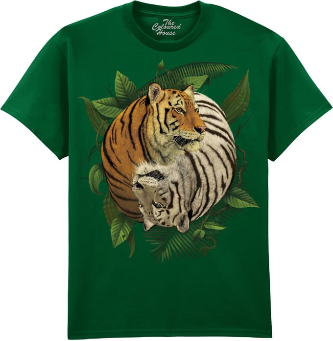 Tijger Yin Yang The Coloured House T-shirt M