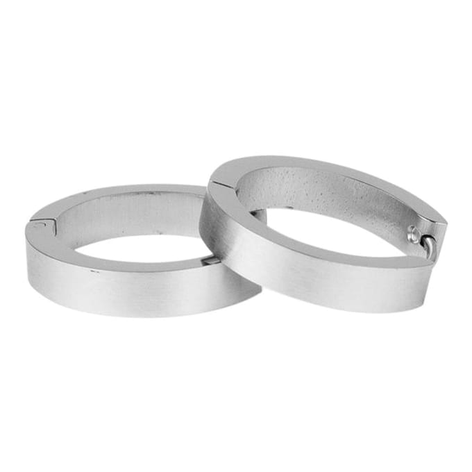 Kalli Oorringen Edelstaal Mat Zilver 1863 (20mm)