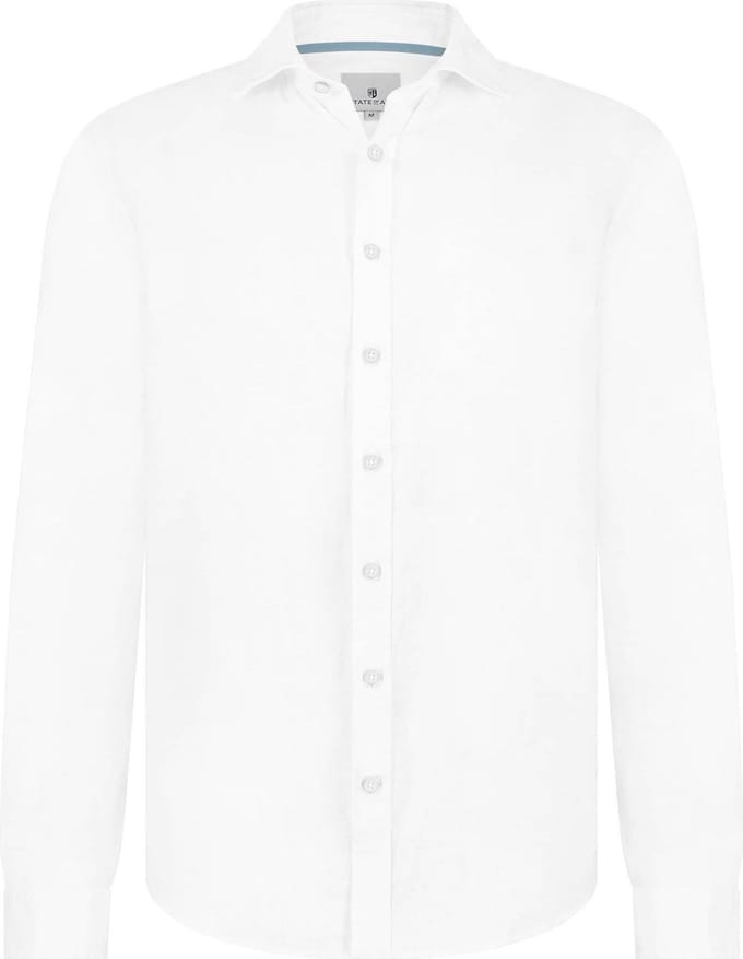State of Art - Overhemd Linnen Wit - Heren - Maat 3XL - Regular-fit