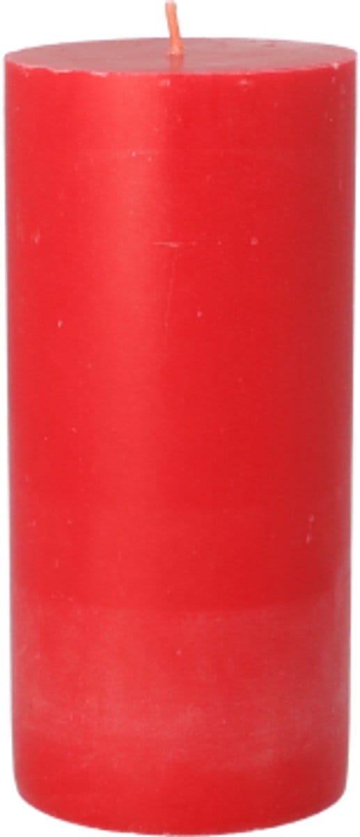 12x Stompkaars Ø 70 mm · 150 mm rood van 100% stearine volledig gekleurd