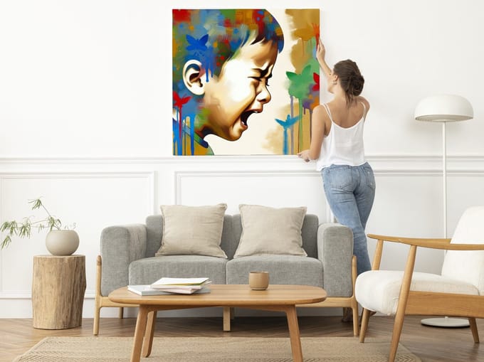 Kunstprint | Wanddecoratie | Dibond | 20 × 20 cm