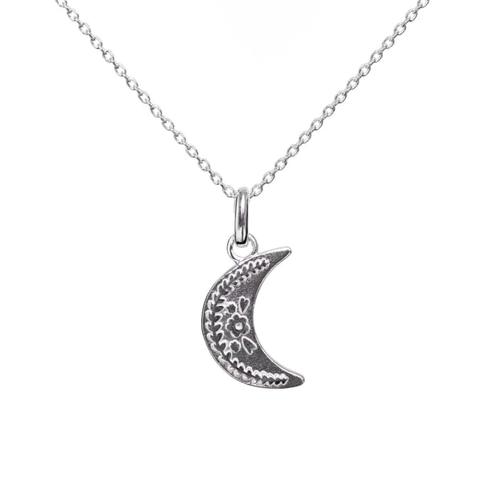 vanPauline - Ketting - Zilveren maan